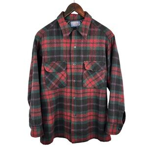 Pendleton Red and Green Plaid Shirt